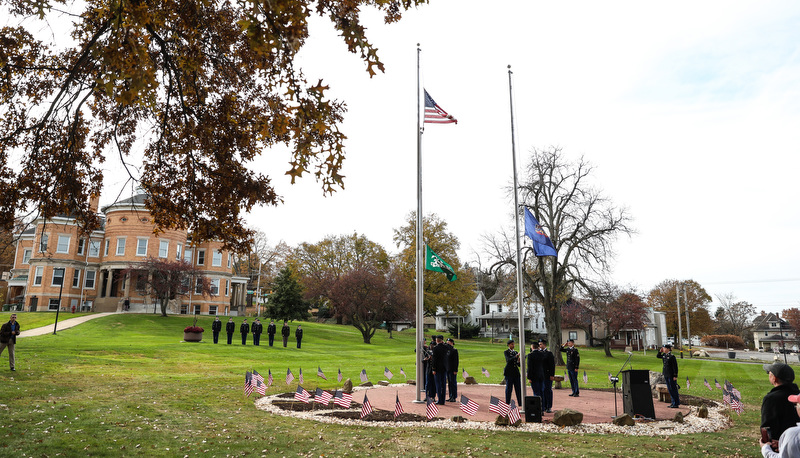 Veterans Day Ceremony on campus