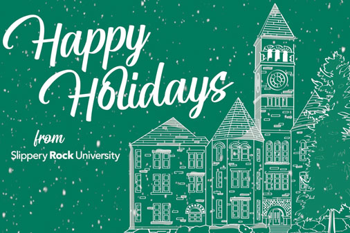 Old Main holiday card cover