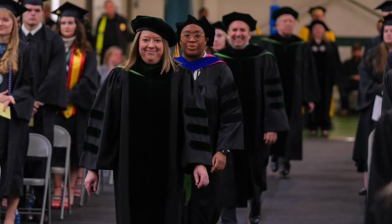 Students celebrating graduation