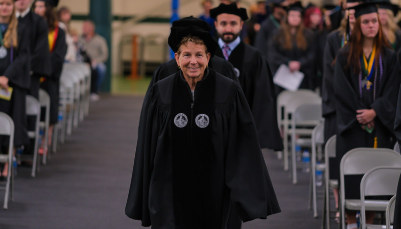 Students celebrating graduation