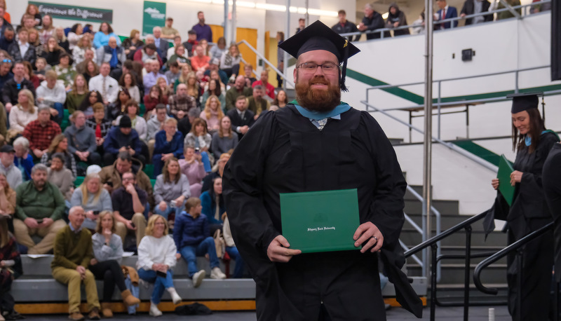 Students celebrating graduation