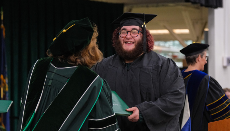 Students celebrating graduation