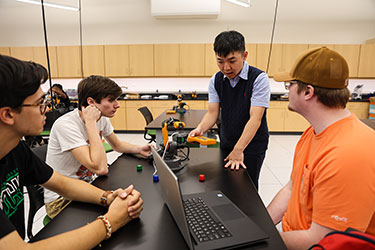 Students in Civil Engineering classroom