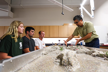 Students in Civil Engineering classroom