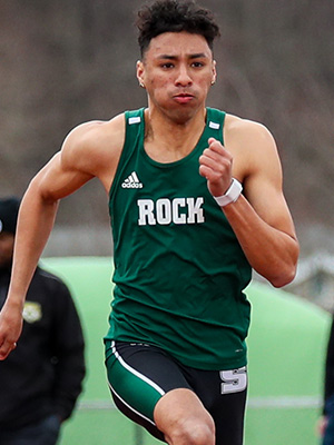 AJ Virata approaching the finish line in a race