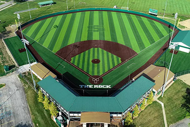 Aerial photo of Jack Critchfield Park baseball field